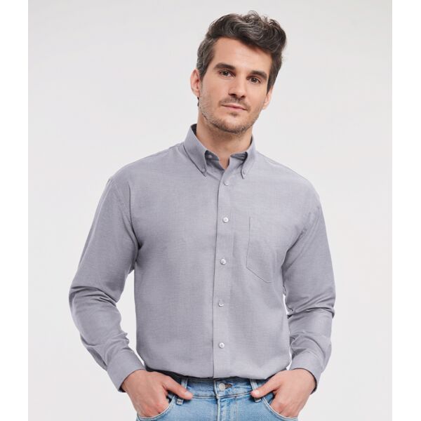 Russell Collection Long Sleeve Easy Care Oxford Shirt Thumbnail