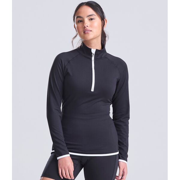 AWDis Ladies Cool Half Zip Sweat Top with Optional NAME (Transfer) Thumbnail